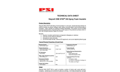 Staycell One Step - Model 255 - Intumescent Spray Foam Insulation System - Brochure