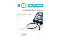 OxySense - Model 5250i - Laboratory Oxygen Measurement System - Brochure