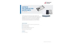 Advanced Energy - Model Artesyn - AIF06ZPFC Series - 2400 W Full Brick PFC Converter - Brochure