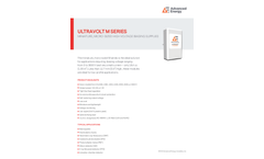 Ultravolt M Series Miniature, Micro-Sized High Voltage Biasing Supplies - Data Sheet