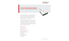 Hitek Power MSRZ Series Mass Spectrometry Power Supply Modules - Datasheet
