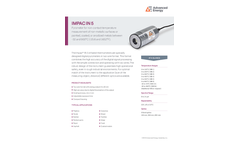 IMPAC IN 5 Pyrometer for Non-Contact Temperature Measurement - Datasheet