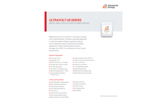 Ultravolt US Series Micro-Sized High Voltage Power Supplies - Data Sheet