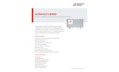 Ultravolt V Series Vertical, Micro-Sized High Voltage Biasing Supplies - Data Sheet