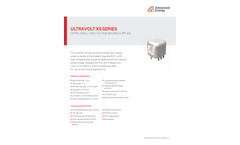 Ultravolt XS Series Extra-Small High Voltage Biasing Supplies - Data Sheet