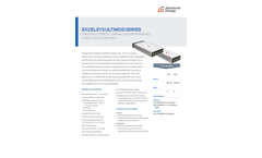 Excelsys Ultimod Series Unique In Flexibility, Unrivalled In Performance, Ultra-Cost Competitive - Data Sheet