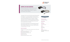 Impac IN 500 Series Digital Infrared Thermometers for Non-Contact Temperature Measurement - Data Sheet