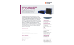 MIKRON M345X SERIES (X4, X6, X8, AND X12) Large Area Blackbody Source for Low Temperatures – Data Sheet