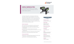 IMPAC SERIES 8 PRO Portable Digital Pyrometers for Non-Contact Temperature Measurement - Data Sheet