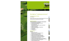 Aqua-Terra - Model Bio-Algihum -Bodengranulat plus - Soil Conditioner -Brochure