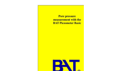 BAT Piezometer - Pore Pressure Measurement with the BAT Piezometer Basic - Brochure