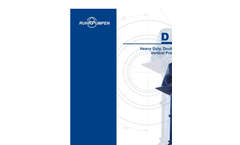 DSV. Heavy Duty, Double Suction, Vertical Process Pump Brochure