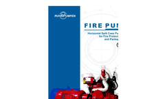 Fire Pumps. Horizontal Split Case Pumps Listed for Fire Protection Service and Pachage Systems Brochure