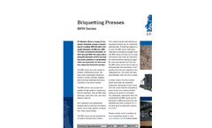 BPH Series – Hydraulic Briquetting Presses Brochure