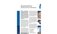 BP 5500 Briquetting Press Brochure