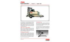 Finn - Model T60 - 600 Gallon Capacity Steel Tank Hydroseeder- Technical Specifications  Brochure