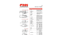 Finn - Model T120 - 1,000 Gallon Working Capacity Tank Hydroseeder - Technical Specifications