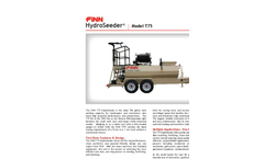 Finn - Model T75T - 700 Gallon Working Capacity Tank Hydroseeder - Technical Specifications