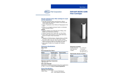 PHP/AHP Micro-Carbon II Series Filter Cartridges Brochure (PDF 70 KB)