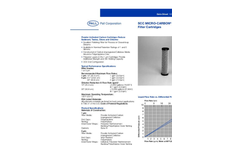 SCC Micro-Carbon II Series Filter Cartridges Brochure (PDF 75 KB)
