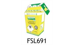 Bio-Bin - Model FSL691 - 1 Litre Yellow Cardboard Based Clinical Waste Container
