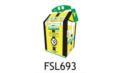Bio Bin - Model FSL693 - 5 Litre Tiger Striped Cardboard Based Clinical Waste Container