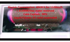 Sludge Dryer & Sludge Dewatering by ElodeUSA.com 2019. Reduce cake 50% in just 3 min w/o Heating. - Video
