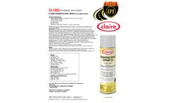 Claire - Model CL-1002 - Disinfectant Spray Q - Lemon Scent - 12 x 20 oz Cans/Case - Datasheet