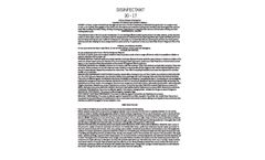 Model TZ-30-17-55 - Germicidal Disinfectant Cleaners - 55 Gallon Drum - Brochure