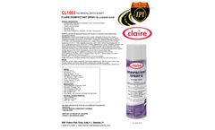 Claire - Model CL-1003 - Disinfectant Spray Q - Lavender Scent - 12 x 20 oz Cans/Case - Brochure