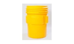EAGLE - Model 1690 - Overpack Poly Drum, 95 Gal. Yellow With Screw-On Lid