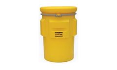 EAGLE - Model 1695 - Salvage Drum, 95 Gal. Yellow with Metal Band w/ Bolt