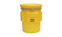 EAGLE - Model 1665 - Salvage Drum, 65 Gal. Yellow with Metal Band w/ Bolt