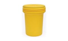 EAGLE - Model 1600SL - Lab Pack Poly Drum, 30 Gal. Yellow with Screw-On Lid