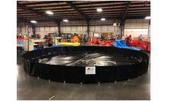 Interstate - Model IPI-LB-CC-12-XR - Custom Circular Spill Containment L-Bracket Berm