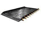 Enpac Stinger - Model EN-48-10161-BK-SF - 10` x 16` x 12 Inch Snap-Foam Drive Through Spill Berm