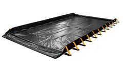 Enpac Stinger - Model EN-48-10161-BK-SF - 10` x 16` x 12 Inch Snap-Foam Drive Through Spill Berm