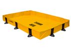 Justrite Quick Berm Lite - Model JR-28372 - 4` x 6` x 8 Inch Rigid Lock for Spill Containment Berm