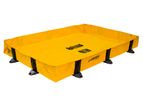 Justrite Quick Berm Lite - Model JR-28374 - 4` x 8` x 8 Inch Rigid Lock for Spill Containment Berm