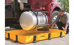 Justrite Quick Berm Lite - Model JR-28376 - 8` x 8` x 8 Inch Rigid Lock for Spill Containment Berm