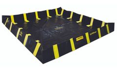 Justrite QuickBerm - Model JR-28550 - 16` x 16` x 12 Inch Containment Berm with Inside Wall Supports