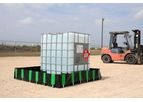 Ultratech - Model UT-8271 - 10' x 30' x 12 Inch - Economy L-Bracket Spill Ultra-Containment Berm