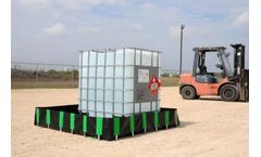 Ultratech - Model UT-8271 - 10' x 30' x 12 Inch - Economy L-Bracket Spill Ultra-Containment Berm