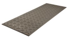 AlturnaMAT - Model CSG-AM38 - Ground Protection Mat Black 3' x 8' - Diamond Cleat Tread Surface