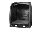 Enpac - Model EN-4064-BD-D - 4 Drum Outdoor Storage Spill Containment Shed With Drain