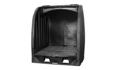 Enpac - Model EN-4064-BD-D - 4 Drum Outdoor Storage Spill Containment Shed With Drain