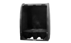 Enpac - Model EN-4062-BD-D - 2 Drum Outdoor Storage Spill Containment Shed With Drain
