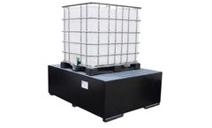 Enpac - Model EN-9469-BD - Steel IBC Tote Spill Containment Pallet, Black