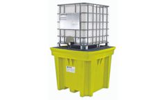 Enpac - Model EN-5460-YE - Enpac IBC Tote Space-Saver Spill Pallet - Yellow