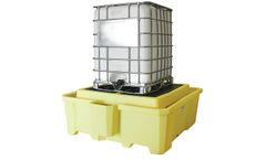 Enpac - Model EN-5469-YE - IBC Tote Spill Containment Pallet - Yellow